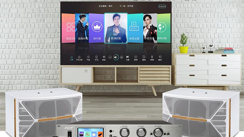 廣州某家庭采購了爵士龍民用音響家庭卡拉OK音響