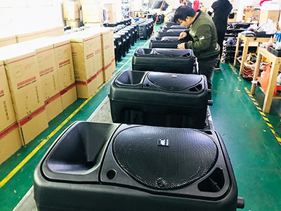 爵士龍廣場(chǎng)舞音響生產(chǎn)車間